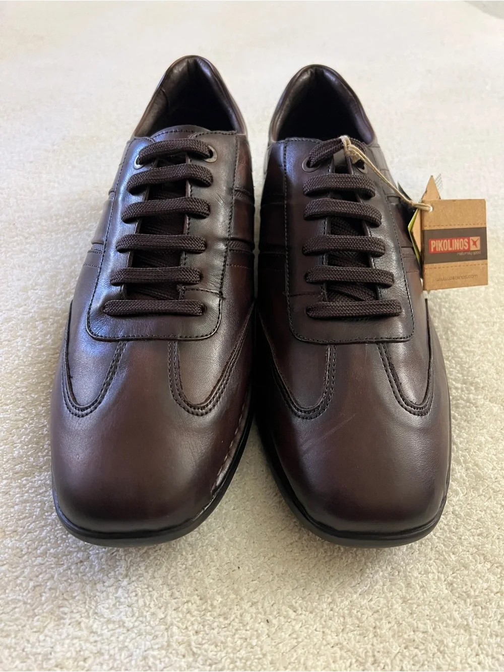 Pikolinos Men’s Leather Sneakers Brown EU 44 US 10-10.5 NWT